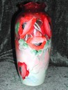 A Vintage Hand Painted Imperial PSL Poppy Vase