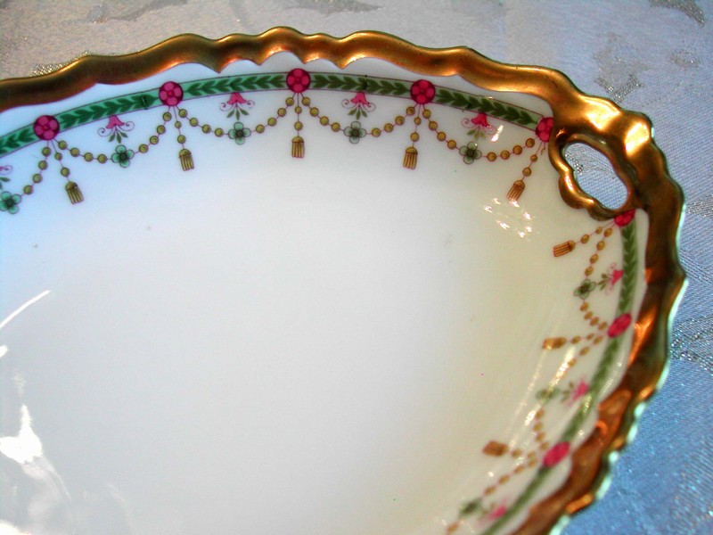 Art Deco B & H Limoges France Gilt Dish 1920's