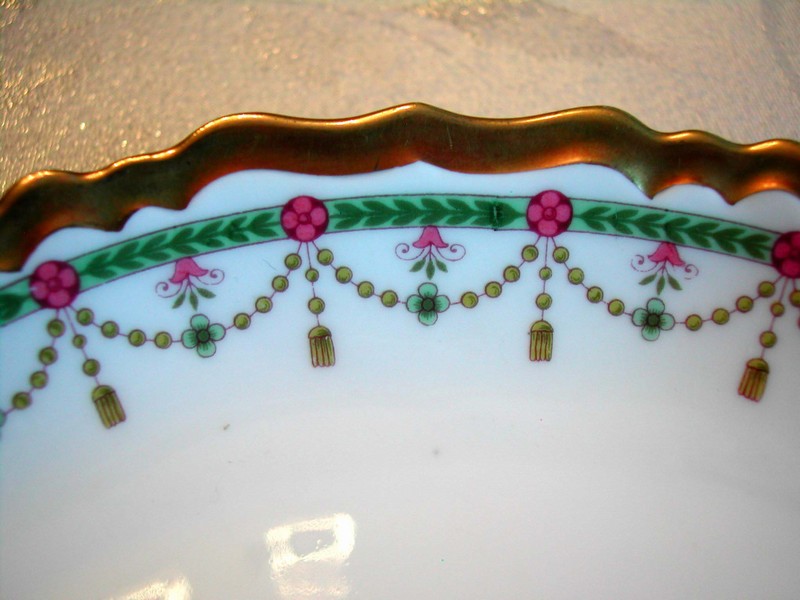 Art Deco B & H Limoges France Gilt Dish 1920's