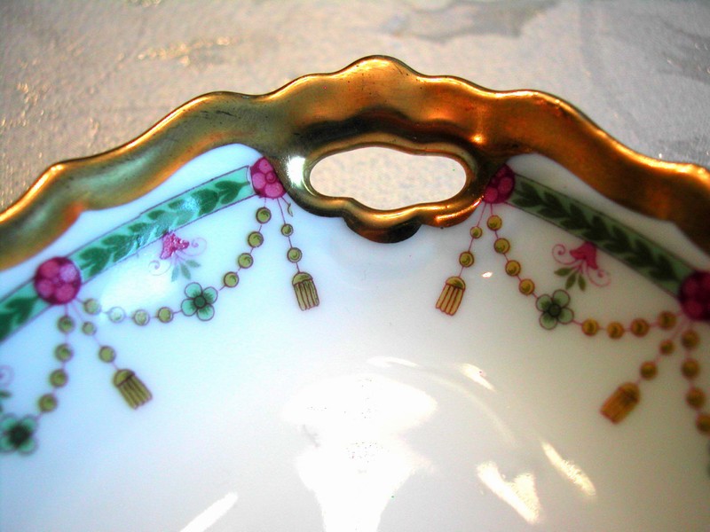 Art Deco B & H Limoges France Gilt Dish 1920's