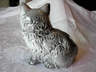 Adorable Goebel Grey Persian Kitten / Cat W. Germany 1949-1990