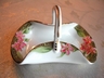 A Nippon Hand Painted Moriage Basket Dish Flowers 1911-1921