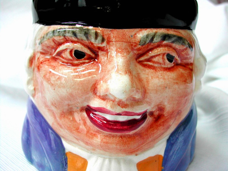 Barrister Toby Character Humidor/Biscuit Jar Staffordshire Eng