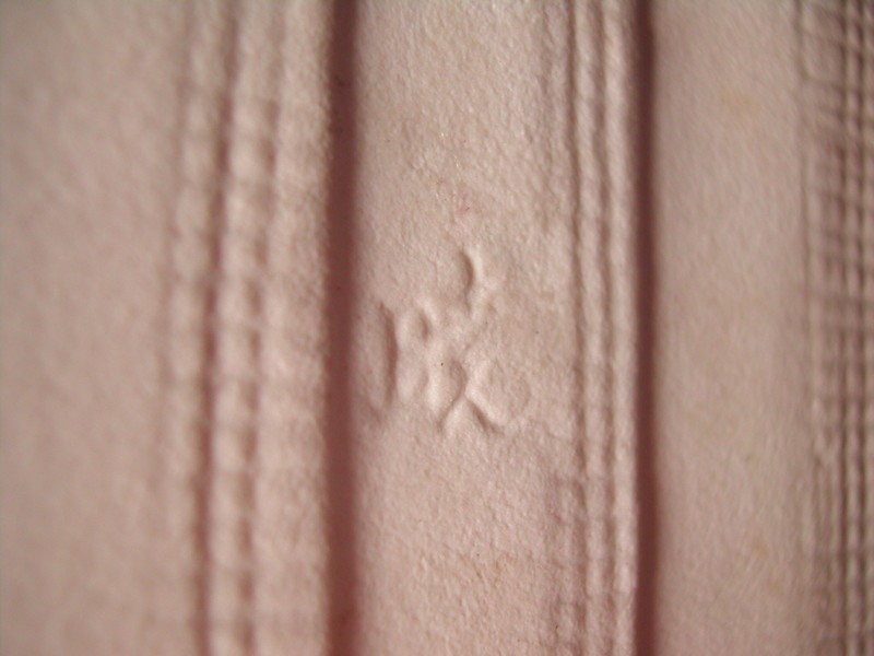 Majolica Bamboo Style Tile Marked