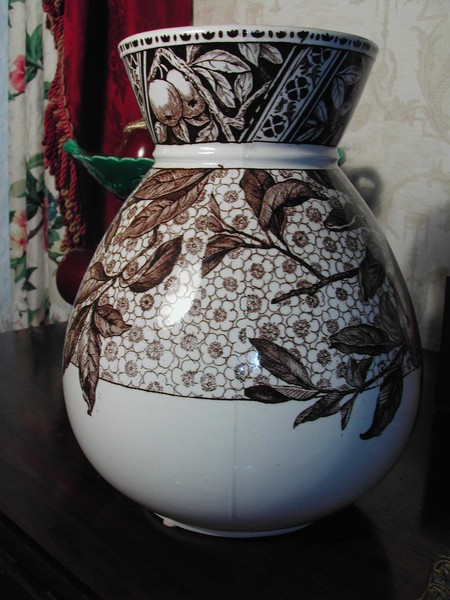 A Wedgwood Aesthetic Period Brown Transfer Pitcher England