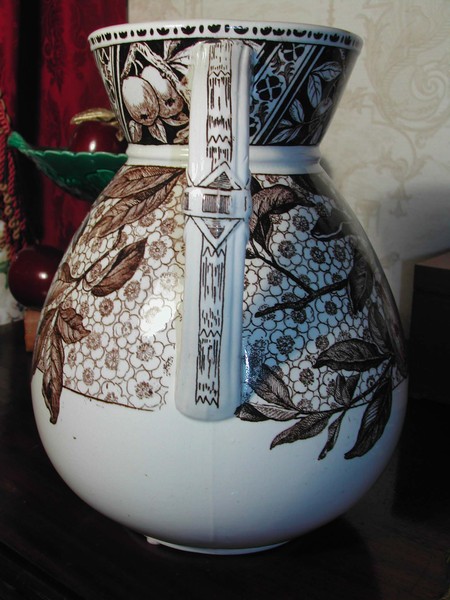 A Wedgwood Aesthetic Period Brown Transfer Pitcher England