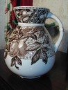A Wedgwood Aesthetic Period Brown Transfer Pitcher England