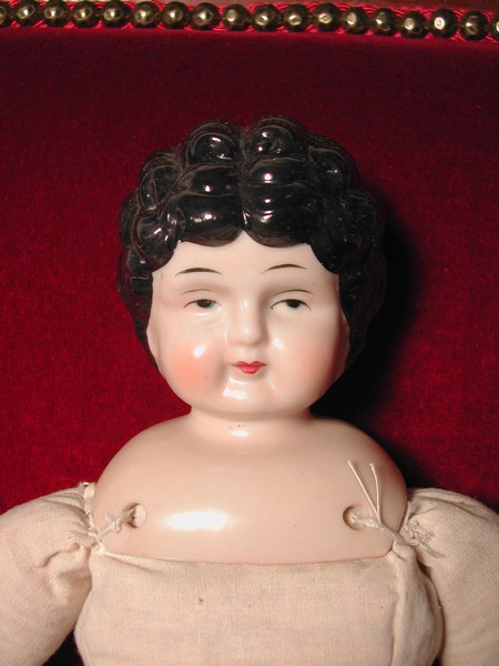 Antique Style Low Brow China Head Doll
