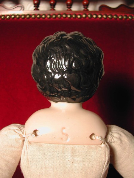 Antique Style Low Brow China Head Doll