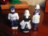 A Set of Vintage Delfts Holland Figural Salt & Peppers