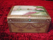 A Morimura Brothers Nippon Lake Scene Cigarette Dresser Box