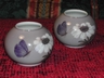A Lovely Pair of Vintage Royal Copenhagen Squat Vases