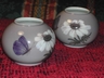 A Lovely Pair of Vintage Royal Copenhagen Squat Vases