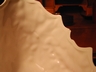 Lefton White Holly Berry Sleigh Dish Vintage
