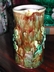 Antique English Majolica Acorn Pitcher Mottled Tree Trunk