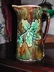 Antique English Majolica Acorn Pitcher Mottled Tree Trunk