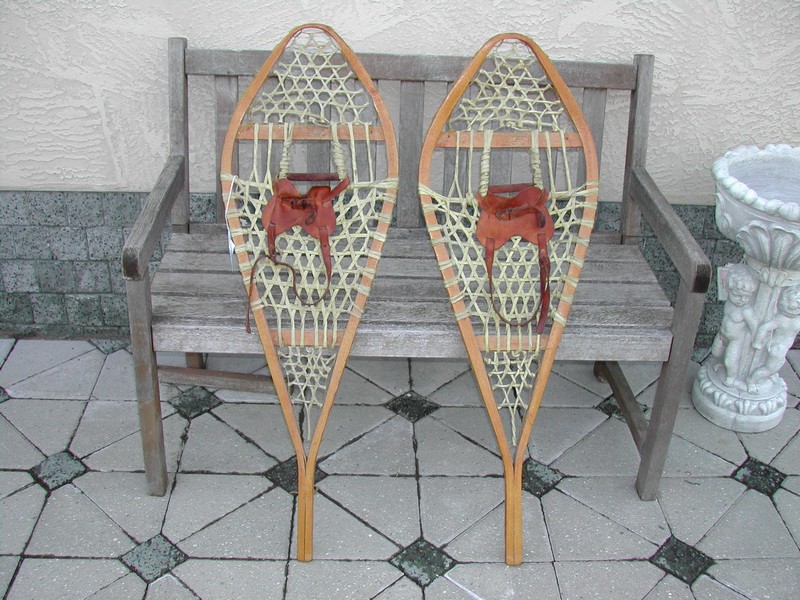 Vintage Gros Louis Hand Made Canadian Snow Shoes