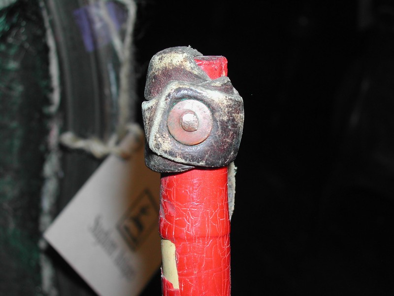 Vintage Red Bamboo Ski Poles-Sheffield, Mass.