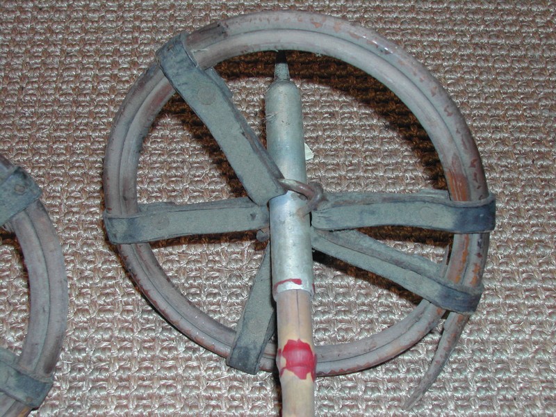 Vintage Red Bamboo Ski Poles-Sheffield, Mass.