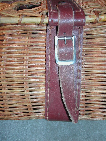 Old Wicker/Leather Fishing Creel