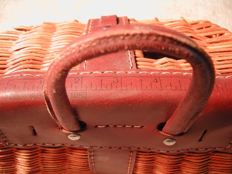 Old Wicker/Leather Fishing Creel