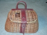 Old Wicker/Leather Fishing Creel