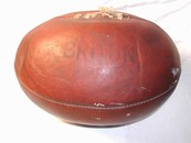 Vintage English Leather Rugby Ball