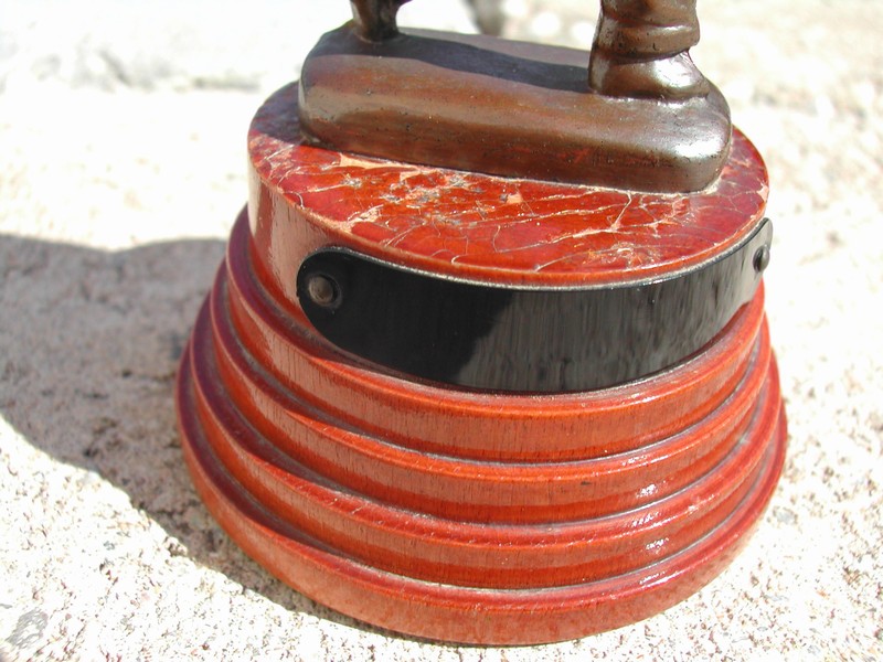 Vintage Copper & Wood Bowling Trophy