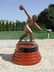 Vintage Copper & Wood Bowling Trophy