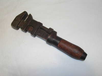 Antique Monkey Wrench/Wood Handle