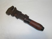 Antique Monkey Wrench/Wood Handle