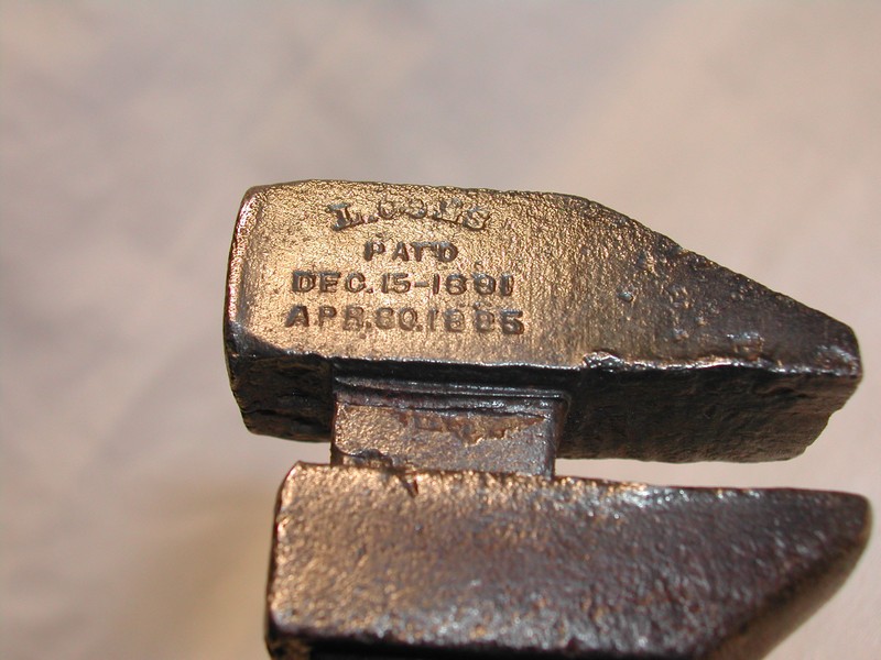 Antique Monkey Wrench/Wood Handle (Worcester, Mass.)