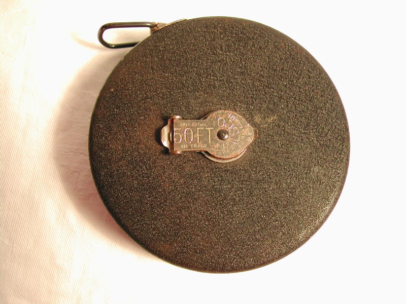 Old Walsco Metal 50 Ft. Tape Measure (Milford, Conn.)
