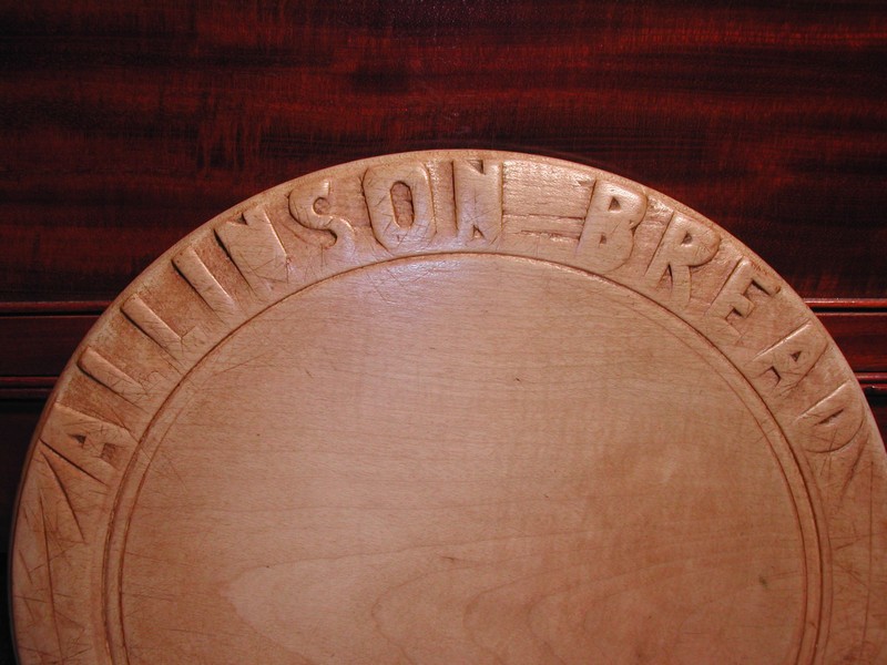 Lovely Round Antique Allinson English Bread Board
