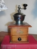 Vintage Maple Wood French Coffee Grinder