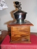 Vintage Maple Wood French Coffee Grinder