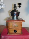 Vintage Maple Wood French Coffee Grinder