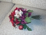 Lovely Faux Silk Floral Arrangement Plum Rust