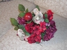 Lovely Faux Silk Floral Arrangement Plum Rust