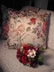 Lovely Faux Silk Floral Arrangement Plum Rust