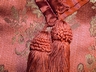 Copper & Bronze Color Silk Style Table Runner Tassles