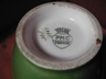 Green Hand Painted Mums Vase