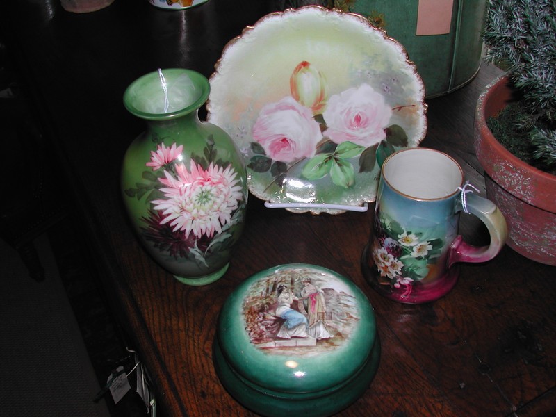 Limoges Hand Painted Roses Plate-Artist Signed