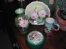 Limoges Hand Painted Roses Plate-Artist Signed