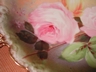 Limoges Hand Painted Roses Plate-Artist Signed