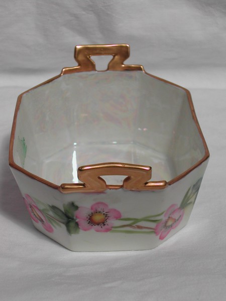 Lovely Hand Painted T&V Limoges, France Butter Tub