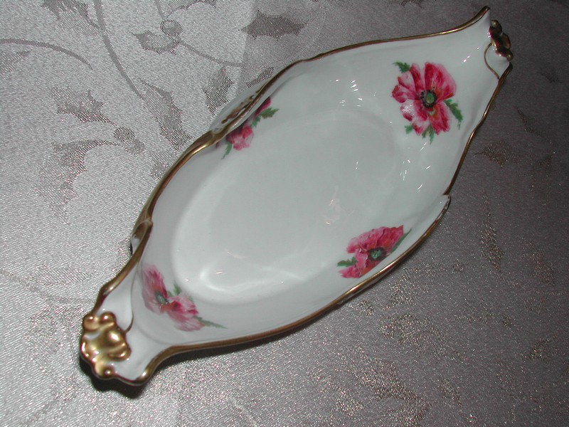Jean Pouyat Hand Painted Limoges, France Porcelain Gravy