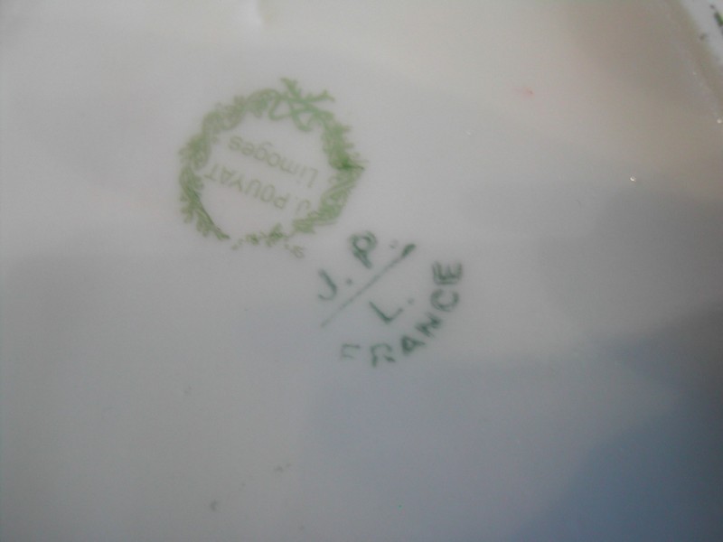 Jean Pouyat Hand Painted Limoges, France Porcelain Gravy