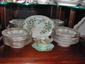 A Set of Limoges Soup Bowls Gold Beading Vintage