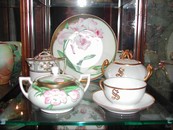 A Limoges Tea Pot & Saucer Vintage